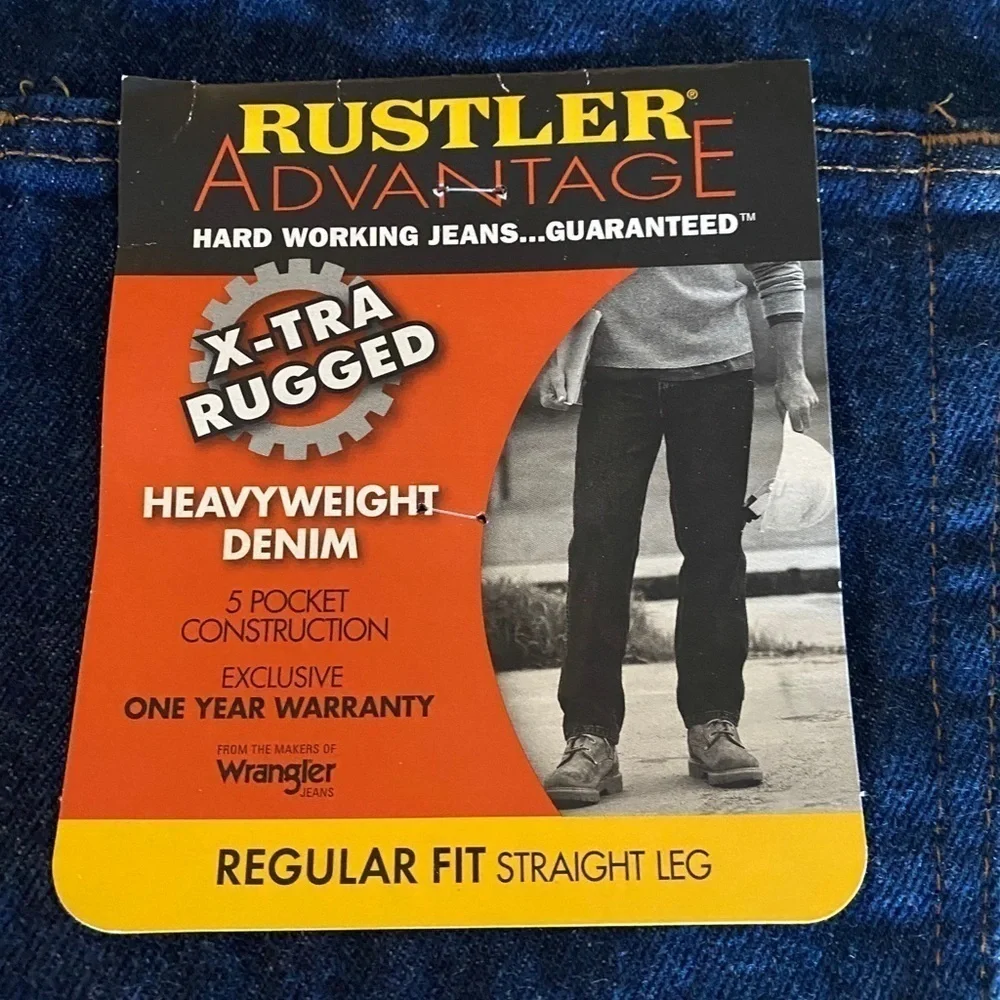 Rustler Advantage Heavyweight Jeans 2 pair NWT​​​​​​​​​​ - Picture 3 of 4